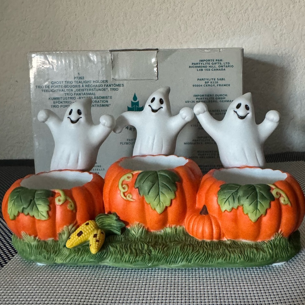 Partylite Ghost Trio Tealight Holder - Picture 2 of 7